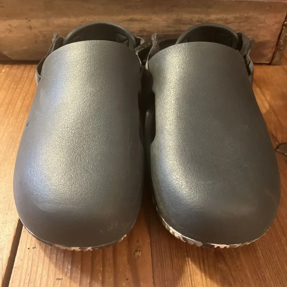 Nike Calm Mules Men’s Black Slip On Sandals Clogs Sz 12 Charcoal Anthracite